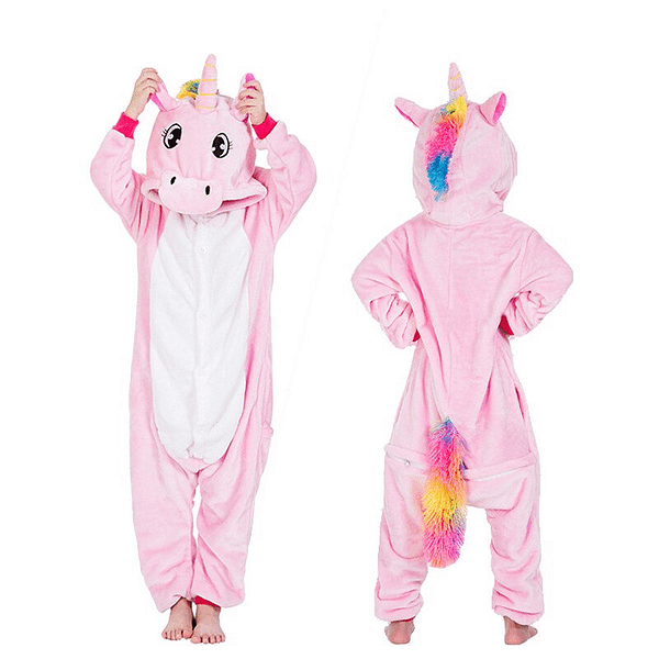 kigurumi pyjama pegase rose enfant 2